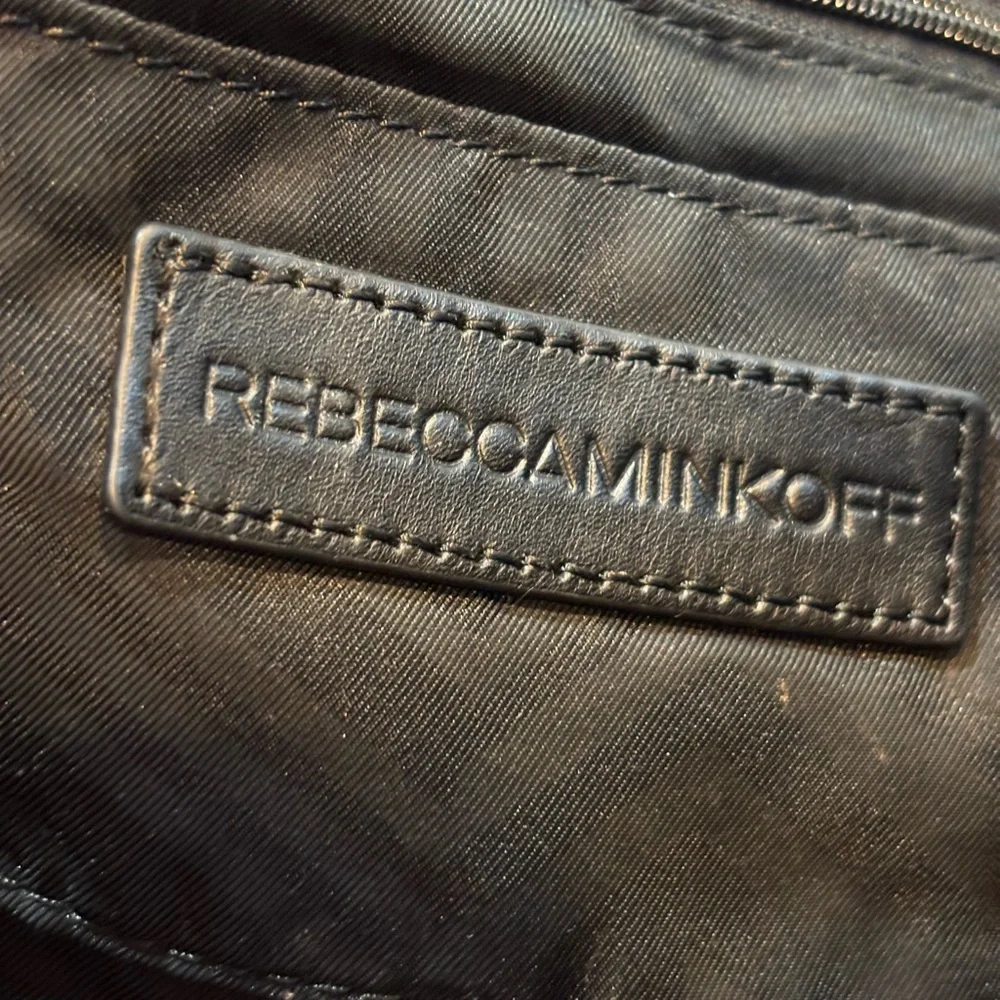 Rebecca‎ Minkoff Julian Half Moon Black Leather Crossbody Bag